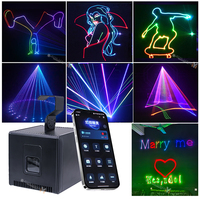Lumière laser APP Bluetooth RGB 5W | Projecteur de scène sans fil pour fête/DJ/Disco | Batterie rechargeable