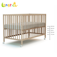 Lit bébé en bois rouleau nouveau-né sans laque lit enfant bébé épissage lit bébé meubles berceau écologique solide chambre