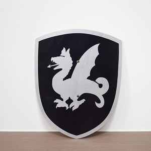 Set di spada e scudo in argento personalizzato giocattoli per bambini all'aperto gioco cosplay gioco all'ingrosso di legno con logo personalizzato - Product Image 4