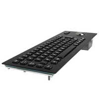 Clavier monté sur panneau mécanique en métal d'acier inoxydable de 65 touches imperméables avec la boule de commande ou le touchpad pour la sélection