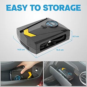 Xách tay xe máy nén khí 150PSI nhanh chóng Lạm Phát <span class=keywords><strong>12V</strong></span> DC <span class=keywords><strong>Tire</strong></span> <span class=keywords><strong>Inflator</strong></span> với ánh sáng LED <span class=keywords><strong>Low</strong></span> moq tùy chỉnh - Product Image 6