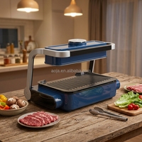 Nouveau Barbecue Électrique Sans Fumée à Chauffage Rapide, Gril Coréen de Table Antiadhésif à Infrarouge, Barbecue à Ondes Lumineuses OEM