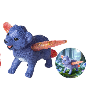 yxs Modèle de simulation d'<span class=keywords><strong>animal</strong></span> mythologique transfrontalier, Monstre féerique volant bleu massif, jouet et ornement pour enfants - Product Image 1