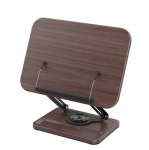 Support de <span class=keywords><strong>livre</strong></span> en bois personnalisé, support de <span class=keywords><strong>livre</strong></span> de <span class=keywords><strong>cuisine</strong></span>, Coran, support de lecture réglable avec rotation à 360 degrés, serre-livres pour la lecture - Product Image 1