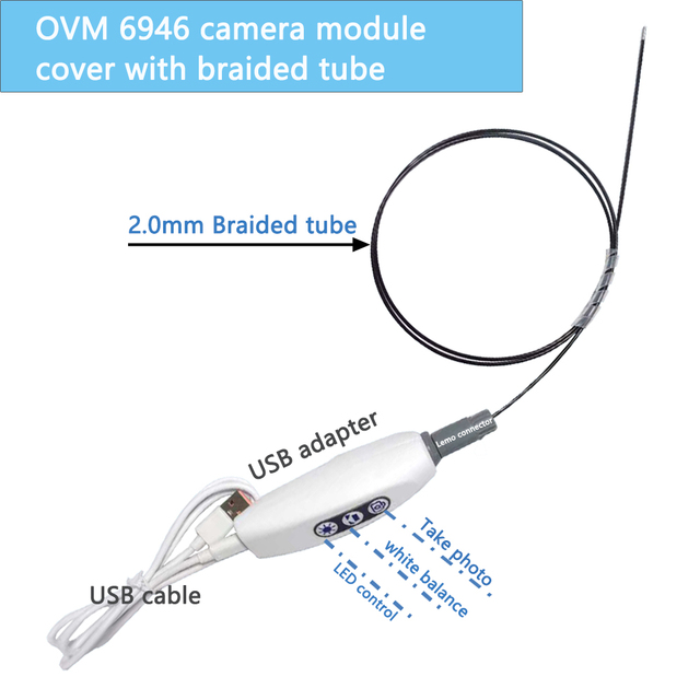 Portable Endoscopic Camera System Mini Endoscope Inspection Camera for Mobile and Medical Diagnostic Use