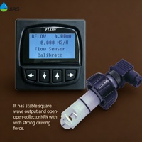 Capteur de débit à roue à aubes CE en PVC DN20-DN90, 0,3-10 m/s, 0 à 60 °C, pour l'irrigation, les eaux usées et le traitement de l'eau par osmose inverse