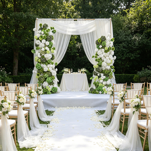 Flores de Rosa de Seda Blancas y Rosas de Alta Calidad DKB, las Más Vendidas, para Decoración de Bodas, Decoración con Flores de Seda Artificiales - Product Image 1