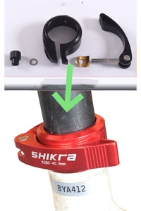 Shikra, bicicleta de carretera plegable portátil, abrazadera de tubo de asiento de 41mm, abrazadera de poste de asiento de 33,9mm, accesorio de Collar de 40,8mm para bicicletas - Product Image 3