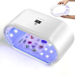 Lámpara de Resina UV Portátil y Plegable de 48W con Irradiación de Doble Cara |   Lámpara de Curado Rápido de Gran Tamaño con Tiempo Ajustable para Arte en Resina - Product Image 1