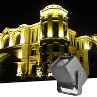 Projecteur LED COB en aluminium étanche pour l'extérieur, éclairage de projection à faisceau étroit carré 20W 30W 50W