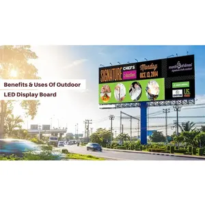 Painel LED colorido P8 de alta resolução para exterior, outdoor digital para shoppings, aeroportos, fornecedor OEM para ambientes de varejo