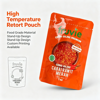 Sachet Doypack Imprimé par Gravure, Résistant à l'Humidité, Résistant aux Hautes Températures, en Plastique Stratifié pour Emballage Alimentaire (Sauce Pimentée)