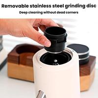 Moulin à café électrique portable de luxe en ABS et acier inoxydable, capacité 80g, 60 réglages de mouture, pour expresso, filtre et cafetière à la française