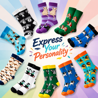 Nouvelles Chaussettes Fantaisie Tendance Personnalisées Coupe du Monde de Football en Coton Respirantes Écologiques à Cheville Montante Thème Football Jeunesse