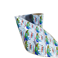 HANLIN-Gobelets de yaourt imprimés sur mesure couvercle en papier d'aluminium joint de yaourt feuille de couvercle de yaourt feuille