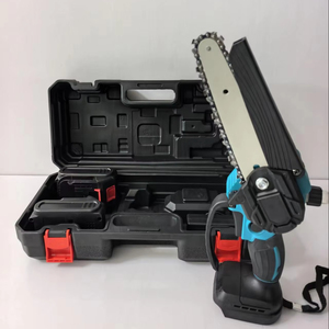 Mini-tronçonneuse <span class=keywords><strong>sans</strong></span> <span class=keywords><strong>fil</strong></span> 21V robuste, scie électrique portable de 6 pouces avec batterie 1,2 Ah, scie d'élagage portative, fabricant d'usine - Product Image 1