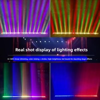 Projecteur LED 36 lumières pour scène, éclairage de fête, projecteur mural RGBW, stroboscope, rideau lumineux, éclairage de fond, bar lumineux, DJ, club, DMX512, activé par le son