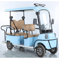 Scooter électrique adulte quatre places 1000W, châssis en alliage d'aluminium, pneus hydrauliques 300-10, tricycle électrique personnalisé.