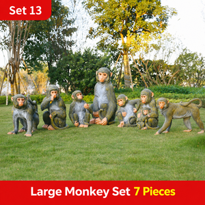 Sculpture de singe en fibre de verre en stock, directement de l'usine, statue d'animal personnalisée pour l'affichage extérieur dans les centres commerciaux, les plazas et les halls d'hôtels - Product Image 4