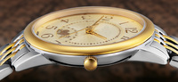 Montre personnalisée OEM Citizen en acier inoxydable, résistante à l'eau 3BAR, mouvement inversé en sens inverse des aiguilles horaires