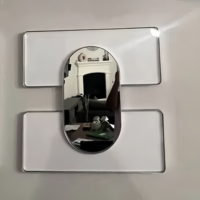 Décoration murale en métal miroir de 60 cm, design d'usine, vente en gros, pour la maison, le bureau, le salon, cadeau d'hôtel, livraison directe DDP