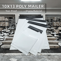 Enveloppes blanches 10x13 résistantes aux déchirures, 60 microns, sacs d'expédition pour chaussures et vêtements, fournitures d'expédition