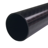 Gran oferta tubo de fibra de carbono personalizado 18mm 20mm 25mm patrón cuadrado peso ligero 40CM varilla