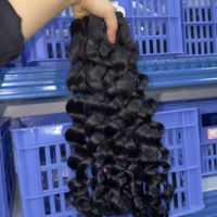 Lots de Cheveux Humains Bruts Non Traités Bouclés Caribéens, Alignés dans le Sens de la Cuticule, Cheveux Vietnamiens, Cheveux Cambodgiens, Cheveux Bouclés Ondulés Birmans, Cheveux Bouclés Indiens