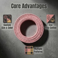 Sangles en tissu polyester-coton brodées écologiques personnalisées, à rayures, imprimé léopard, chevrons, couleur unie pour sacs OEM ODM