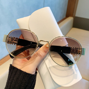Lunettes de soleil ovales à monture intégrale UV400, style rétro, unisexe, pour la conduite - Product Image 3