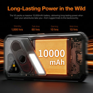 YAC V5 Telefono Rugged 5G 10000mAh 33W IP68 IP69K MIL-STD-810H 6.72" 120Hz Android 16 256GB 64MP NFC <span class=keywords><strong>Smartphone</strong></span> con Ricarica Wireless - Product Image 6