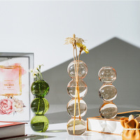 Moderne Mattglas-Zylindervase Neuerscheinung für Zuhause und Hochzeit Kugelförmig Hydroponisch Schlichter Stil Tischdekoration