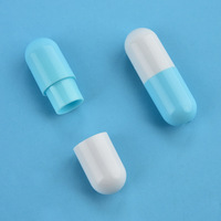 Flacons en plastique PP 1g pour poudres lyophilisées, mini-bouteilles à capsules, bouchons sérigraphiés, contenants d'emballage de qualité alimentaire