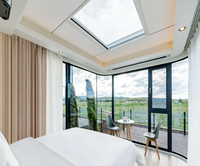 Maison Capsule de Luxe Apple Cabin, Maison Préfabriquée, Tiny House, Maison Mobile avec Fenêtre Panoramique et Terrasse pour Complexes Hôteliers, Vente en Gros Direct Usine