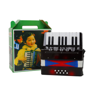 Mini accordéon 17 touches <span class=keywords><strong>8</strong></span> basses en gros, instruments à <span class=keywords><strong>clavier</strong></span> pour enfants, cadeaux jouets - Product Image 2