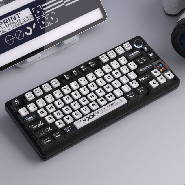 Personalized Pudding-style Four-sided Translucent Colored Sublimation Custom Mechanical Keyboards Printed Keycap Set Model 01