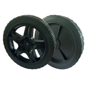 Nueva Rueda Giratoria de PVC de 9 Pulgadas para Carro de Taller, Industrial, de Alta Resistencia, con Núcleo de Hierro, Modelo XM901 - Product Image 4