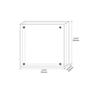 <span class=keywords><strong>2x2</strong></span> inch bảng vuông trang trí dọc đứng rõ ràng không thấm nước photofunia khung ảnh <span class=keywords><strong>Acrylic</strong></span> - Product Image 3