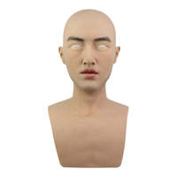 Masques de fête en silicone avec moustache pour acteur ou actrice Cosplayer travesti