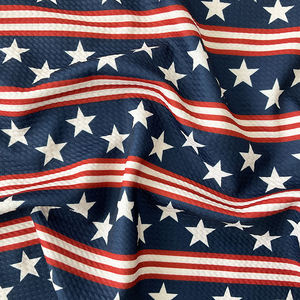 Personalizado Digital Impreso 4 de Julio Corazón Marina <span class=keywords><strong>Bandera</strong></span> Nacional 95% Poliéster 5% Spandex <span class=keywords><strong>Liverpool</strong></span> Bullet Tejido de punto elástico - Product Image 3