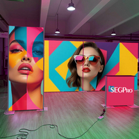 Stand d'exposition modulaire à montage rapide Lintel, équipement portable pour salon professionnel en PVC/aluminium, boîte lumineuse pour exposition