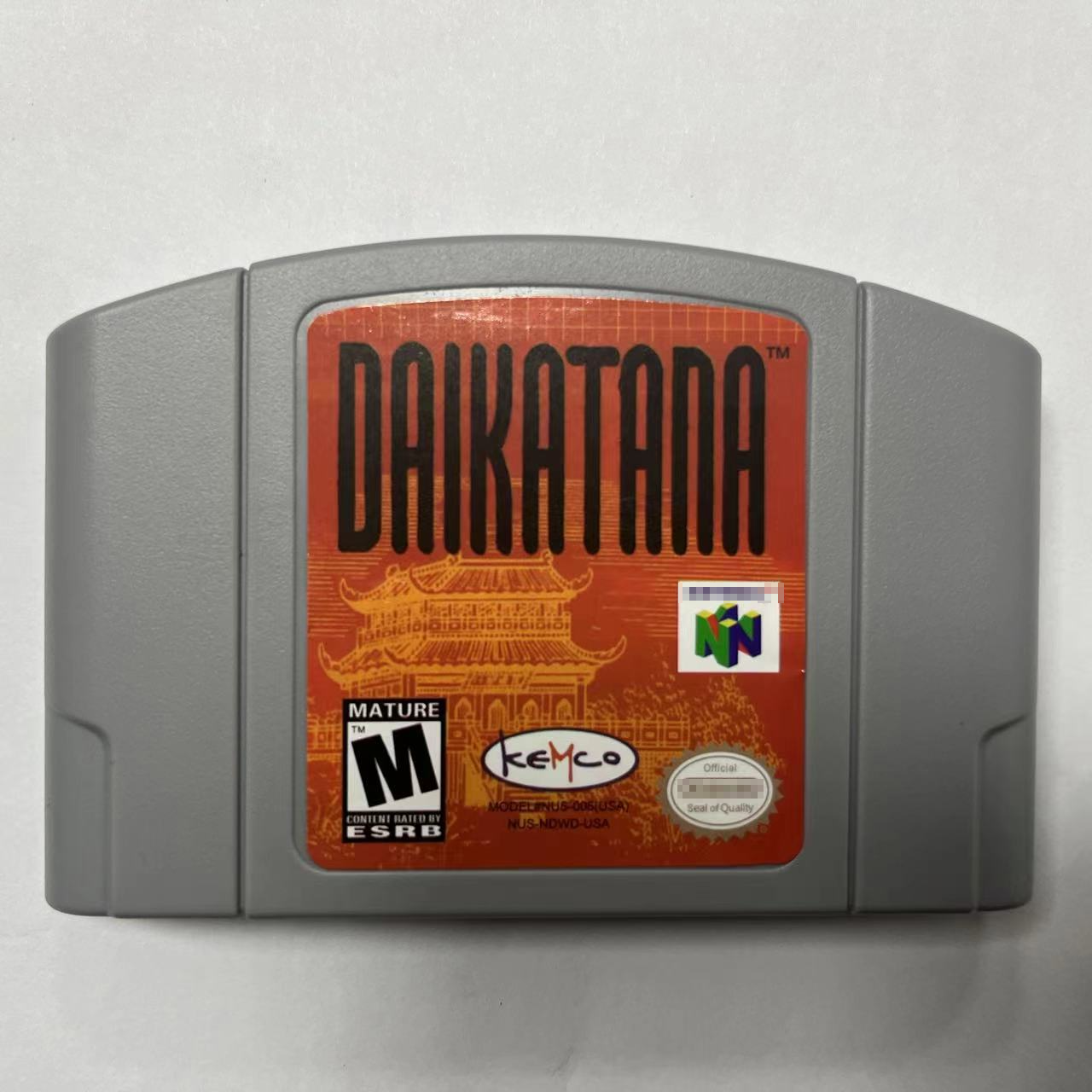 John Romero's Daikatana N64 Game Cartridge Card for Nintendo 64 US Version