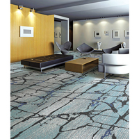 Moquette murale de luxe au design moderne, moquette en nylon et laine Axminster pour hôtel