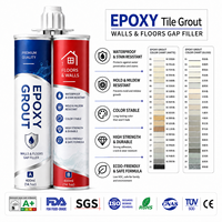 Mortier époxy professionnel AB pour carrelage, résistant aux taches, imperméable, protection 5 ans, garantie pour la décoration intérieure de cuisine et salle de bain