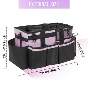 Organizador de Artículos de Limpieza Lilac con Bolsa de Hombro Ajustable para Utensilios de Cocina, Bolsa de Almacenamiento para Limpieza - Product Image 5