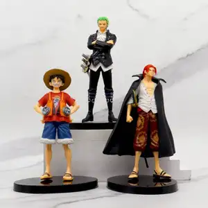 Customized Pvc Resin Toys High Quality Action &amp Toy 23cm 4pcs/set Theater Version Red Anime Figures Roronoa Zoro One Pieced