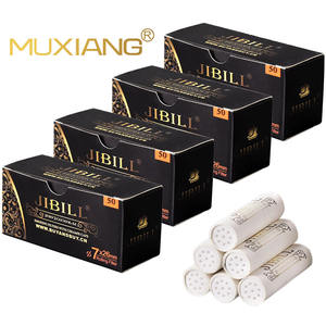 मुक्सीयांग हमें मुक्त शिपिंग 50 पीसी 7 मिमी कार्बन धूम्रपान फिल्टर सिरेमिक कैप के साथ पर्यावरण के अनुकूल सक्रिय कार्बन फिल्टर - Product Image 3