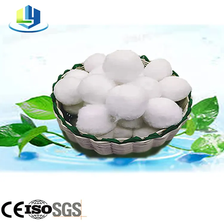 Efficient Cleaning Hydrophobic Polyester Fiber Balls Filter Used In Swimming Pool