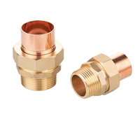 8 mm-67 mm kuningan pria fitting ungu kuningan pipa tembaga lasan AC dan pendingin pipa fitting koneksi