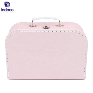 Boîte en papier artisanale, écologique, personnalisée, couleur unie, carrée, en carton, avec poignée, boîte à bagages en papier - Product Image 4